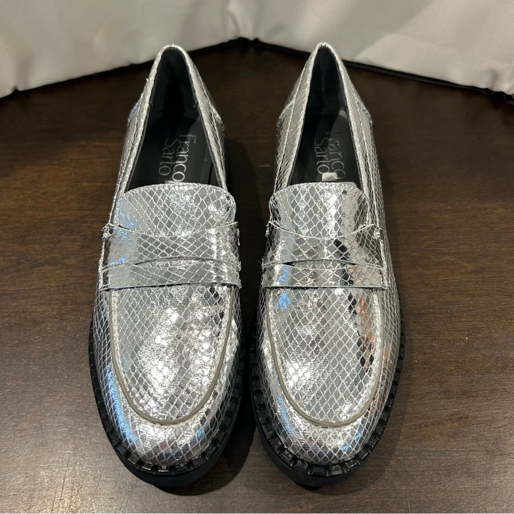 Franco Sarto Cassandra‎ Loafer, Silver 6